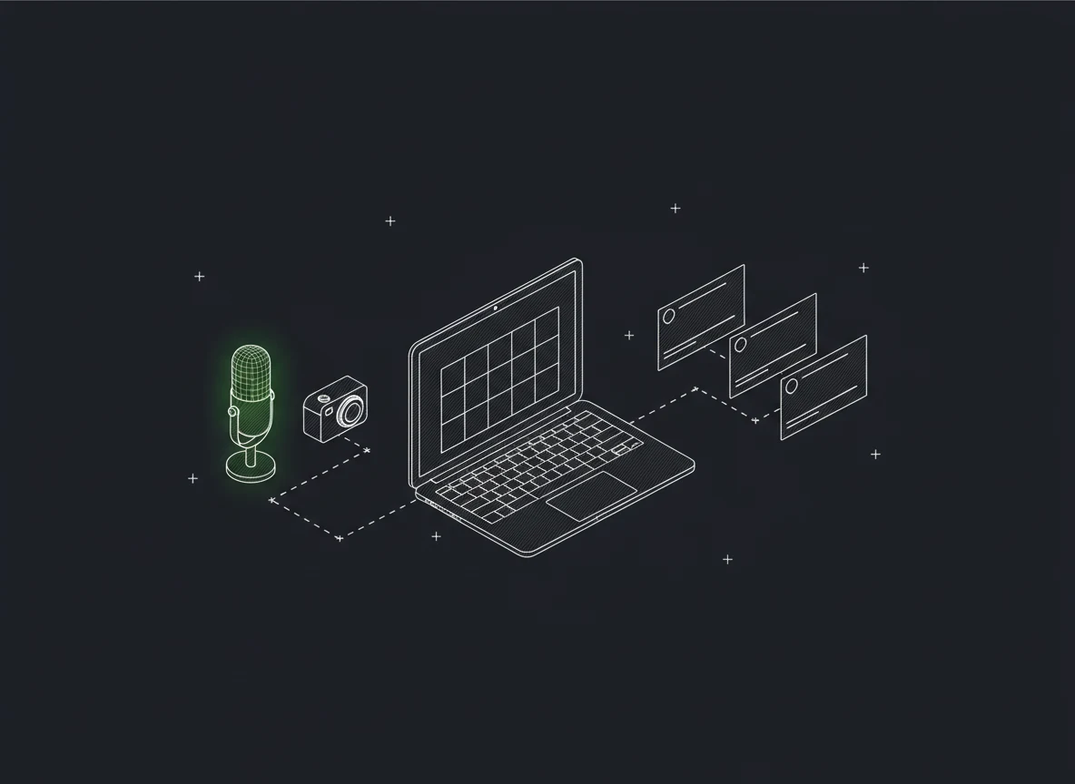 Line drawing of the BeeHeard: A Personal Brand Studio build